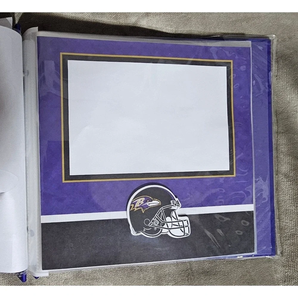 NFL Baltimore Ravens Scrapbook Complete Kit 8x8 12 Pages C.R. Gibson New